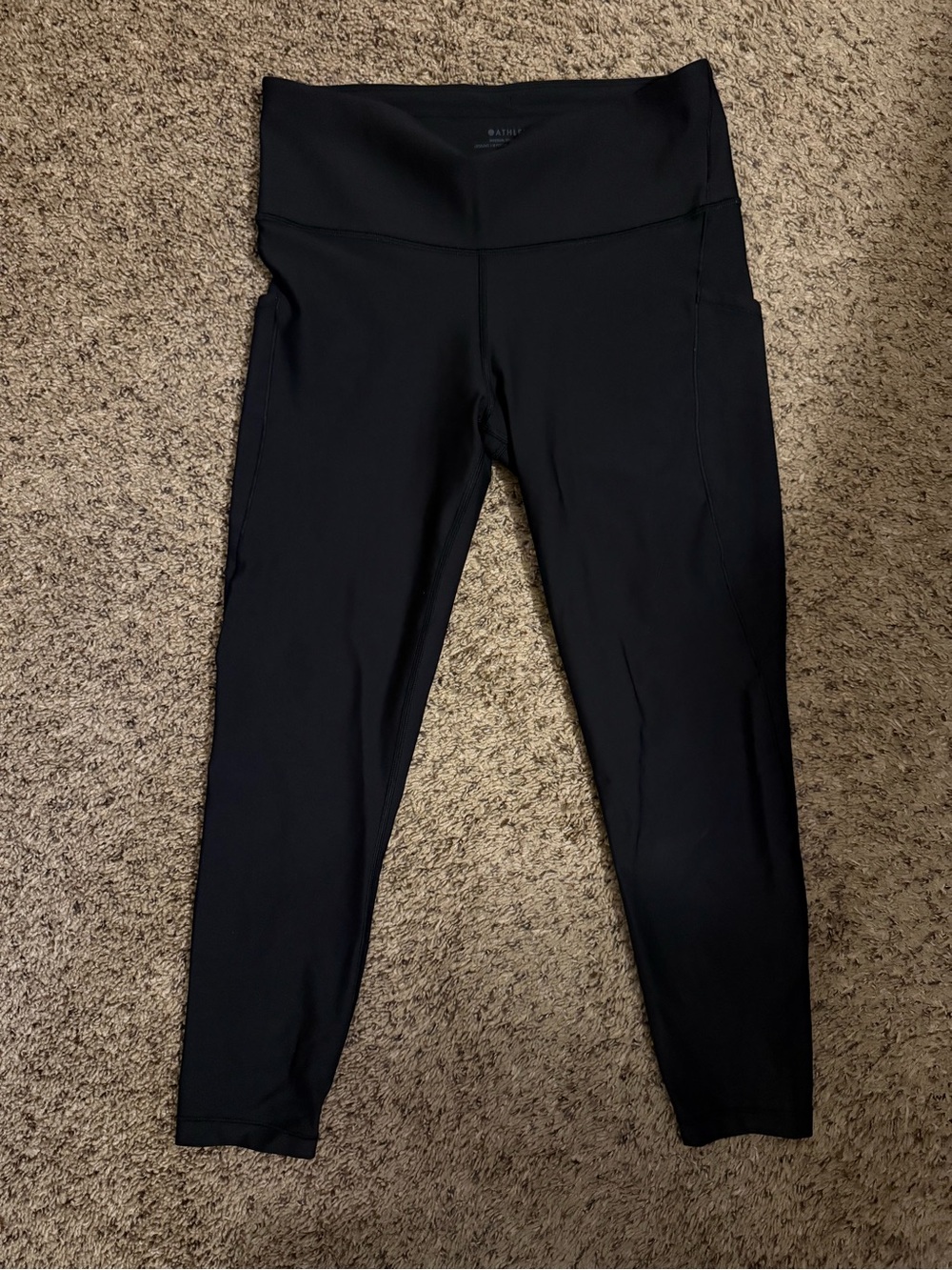 Athleta Black High-Waist Pocket Leggings - Picture 3 of 4